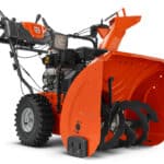 Impressum 2 Husqvarna Benzin-Schneefräse, zweistufig, orange, robuste Schneeräummaschine